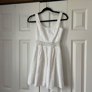 Lilly Pulitzer white dress with cut outs 00